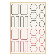 Spellbinders - Turn the Page - Book 10 - Borders & Labels Stickers by Esther Glas