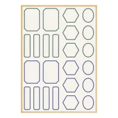 Spellbinders - Turn the Page - Book 10 - Borders & Labels Stickers by Esther Glas