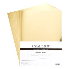 Spellbinders - Treasured Cardstock - Gold Mirror Metallic - 8,5x11 Inch