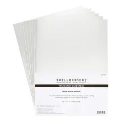 Spellbinders - Treasured Cardstock - Silver Mirror Metallic - 8,5x11 Inch
