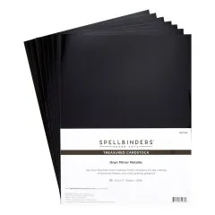 Spellbinders - Treasured Cardstock - Onyx Mirror Metallic - 8,5x11 Inch