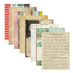Spellbinders - Turn the Page - Reminiscence Book 10 - Patterned Cardstock by Esther Glas