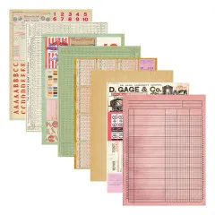 Spellbinders - Turn the Page - Reminiscence Book 10 - Patterned Cardstock by Esther Glas
