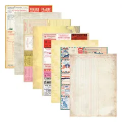 Spellbinders - Turn the Page - Reminiscence Book 10 - Patterned Cardstock by Esther Glas