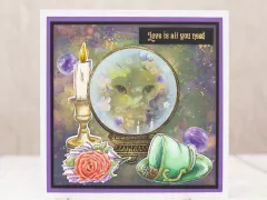 Clear Stamp & Cutting Die - Sheena Douglass - Crystal Visions - Tea-riffic Times