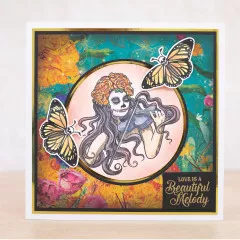 Stamp and Die Set - Day of the Dead - Butterfly Melody