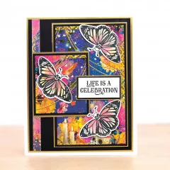 Stamp and Die Set - Day of the Dead - Butterfly Melody