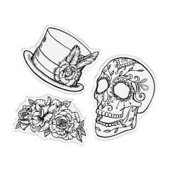 Stamp and Die Set - Day of the Dead - Sugar Skull Embellish