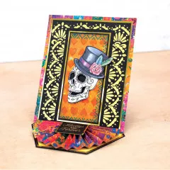 Stamp and Die Set - Day of the Dead - Sugar Skull Embellish