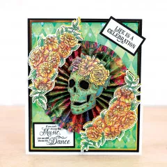 Stamp and Die Set - Day of the Dead - Sugar Skull Embellish