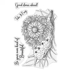 Clear Stamp & Cutting Die - Sheena Douglass - Garden Visitors - Take It Easy