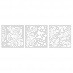 Sheena Crafts Stencil Set - Garden Visitors - Foliage Swirls