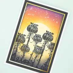 Clear Stamps - Bold Lino Stamps - Poppy Pods