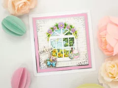 Embossing Folder - Through the Window - Brick Wall