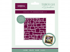 Embossing Folder - Through the Window - Stone Wall