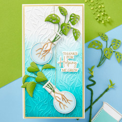 Spellbinders Clear Stamp & Die Set - Propagation Garden Sentiments