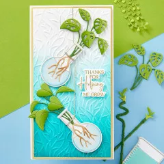 Spellbinders Clear Stamp & Die Set - Propagation Garden Sentiments