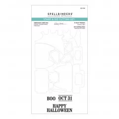 Spellbinders Clear Stamp & Die Set - Halloween Gifting