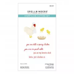 Spellbinders Clear Stamp & Die Set - Spring Chicken