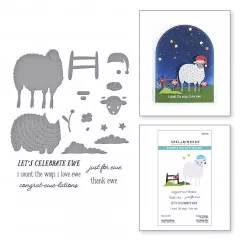 Spellbinders Clear Stamp & Die Set - Counting Sheep