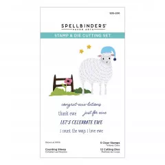 Spellbinders Clear Stamp & Die Set - Counting Sheep