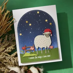 Spellbinders Clear Stamp & Die Set - Counting Sheep