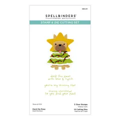 Spellbinders Clear Stamp & Die Set - Merry Mischief - Deck the Paws