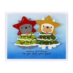 Spellbinders Clear Stamp & Die Set - Merry Mischief - Deck the Paws