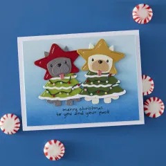 Spellbinders Clear Stamp & Die Set - Merry Mischief - Deck the Paws