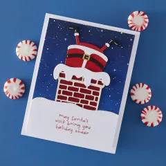 Spellbinders Clear Stamp & Die Set - Merry Mischief - Chimney Caper