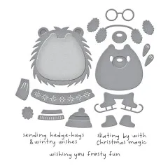 Spellbinders Clear Stamp & Die Set - Merry Mischief - Hedge-Hugs