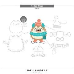 Spellbinders Clear Stamp & Die Set - Merry Mischief - Hedge-Hugs