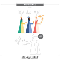 Spellbinders Clear Stamp & Die Set - Wonderland - The Three Magi