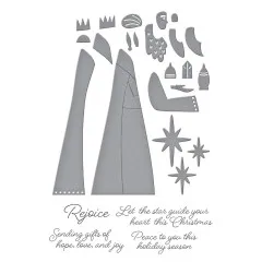 Spellbinders Clear Stamp & Die Set - Wonderland - The Three Magi