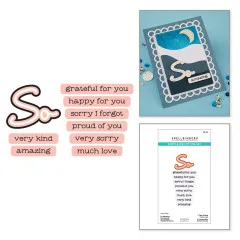 Spellbinders Clear Stamp & Die Set - Summertime - So Amazing Sentiments by Lisa Horton
