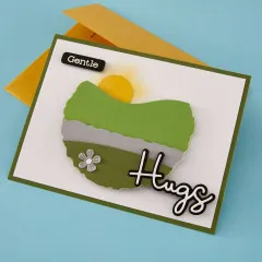 Spellbinders Clear Stamp & Die Set - Summertime - Love and Hugs Sentiments by Lisa Horton