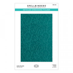 Spellbinders Embossing Folder - Holly Flourish Detailed