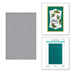 Spellbinders Embossing Folder - Holly Flourish Detailed