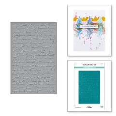 Spellbinders - Embossing Folder - Scribbled Letter