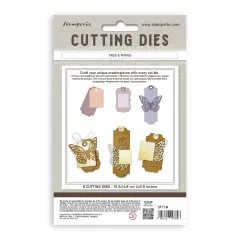 Stamperia - Cutting Dies - Quiet Days - Tags and Wings