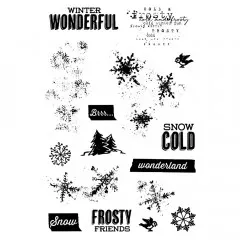 Simple Stories Clear Stamps - Winter Woods