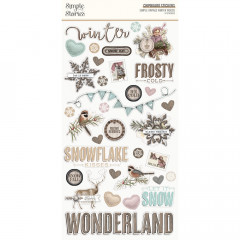 Simple Stories 6x12 Chipboard Sticker - Winter Woods