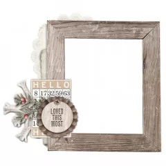 Chipboard Frames - Winter Wood