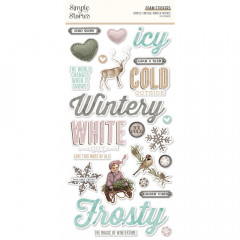 Simple Stories Foam Sticker - Winter Wood