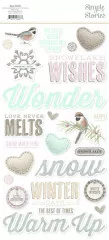 Simple Stories Foam Sticker - Winter Wood