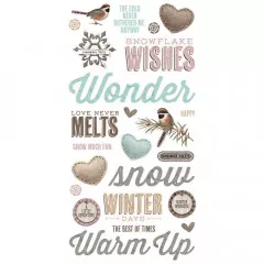 Simple Stories Foam Sticker - Winter Wood