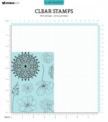 Studio Light Clear Stamps - Arctic Winter Nr. 583 - Icy Florals