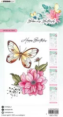 Studio Light Clear Stamps - Birthday Butterfly