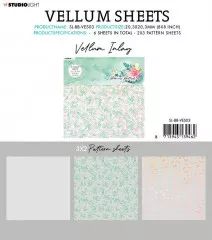 Studio Light Vellum Sheets 8x8 - Blooming Butterfly