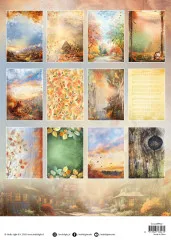 Studio Light - A4 Designer Paper Pad - Charming Autumn - Background